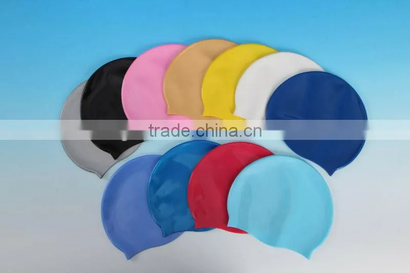 28g light silicone swimming caps with low profits