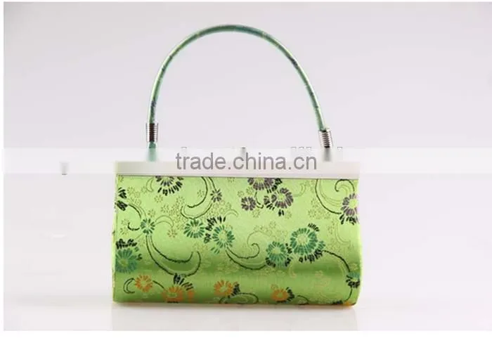 Colourful silk cloth mini bag classical bride hand bag evening bag