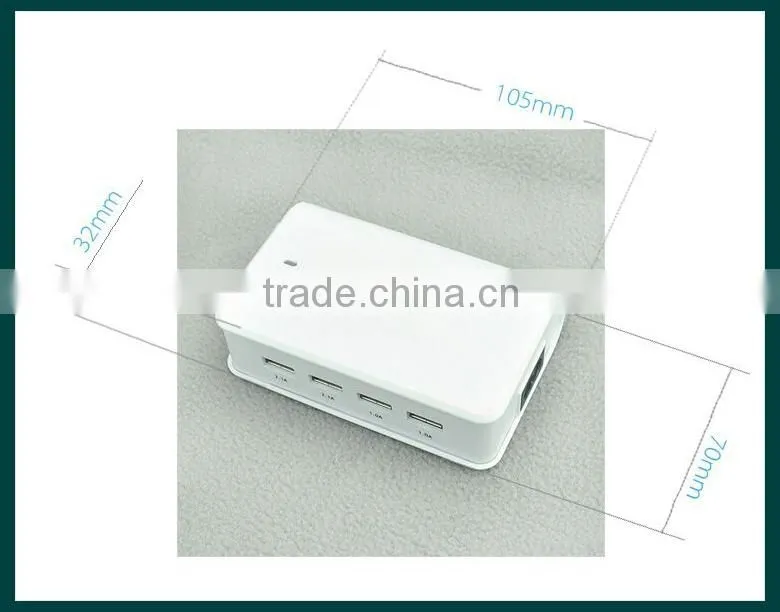 Universal multi usb smart Charger 4 Port USB 5V6A Travel Charger 30W with smart IC for iPhone iPad Android tablet
