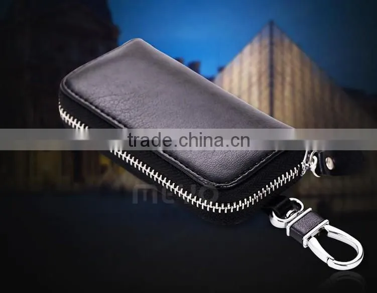 High quality genuine leather smart key case for key holder