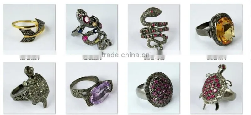 Celebarte Love !! Octopus Design Ruby & Diamond 925 Sterling Silver Ring, Gemstone Jewelry, Handmade Jewelry