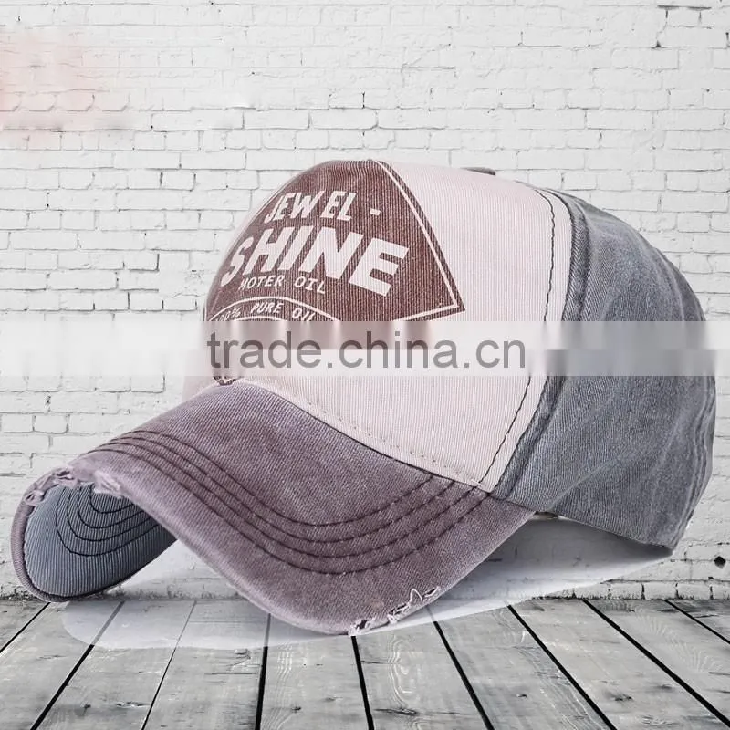 Wholesales custom cotton distressed washed baseball cap