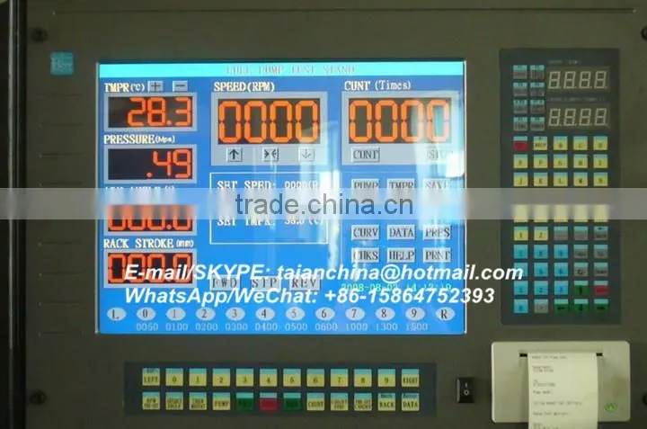 Test bench (NT2001 PLC diesel fuel injection pump test bench)