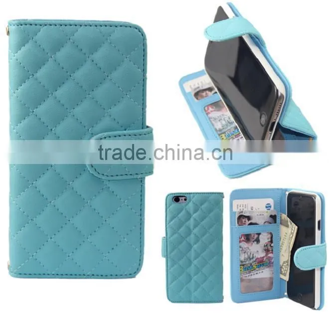 Leather smart folio case for iphone 6 Flip leather case
