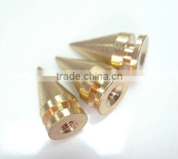 Conical tree screw back spike stud punk studs