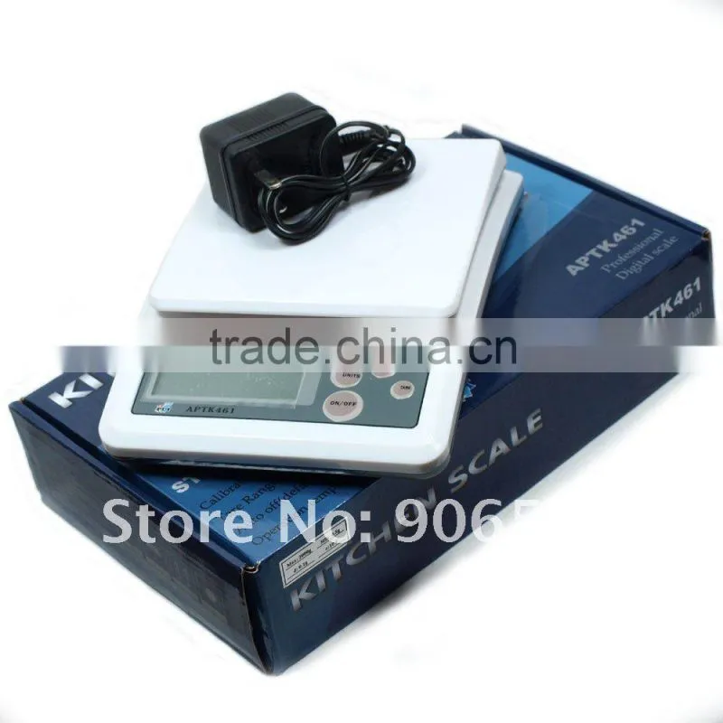 APTK461 5kgx1g color white LCD Digital Electronic Compact Kitchen Scale