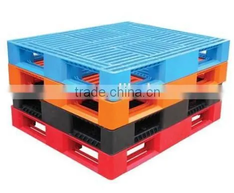 Heavy Duty Plastic Pallet with Iron Bars inside for Racking