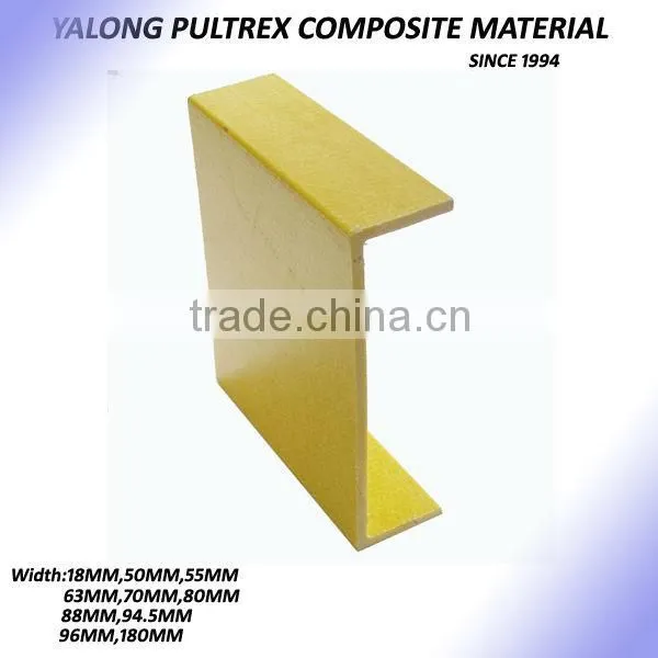 Pultruded FRP Profie,Fiber Glass Channel,Anti-corrosion Work Platform Use