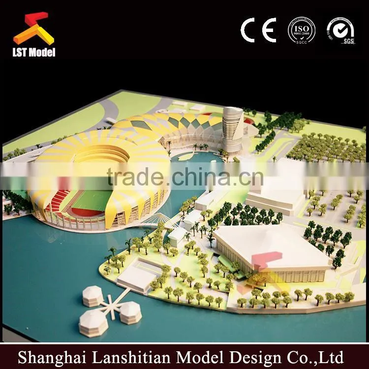 Making all sorts of construction building model and landscape, lighting system
