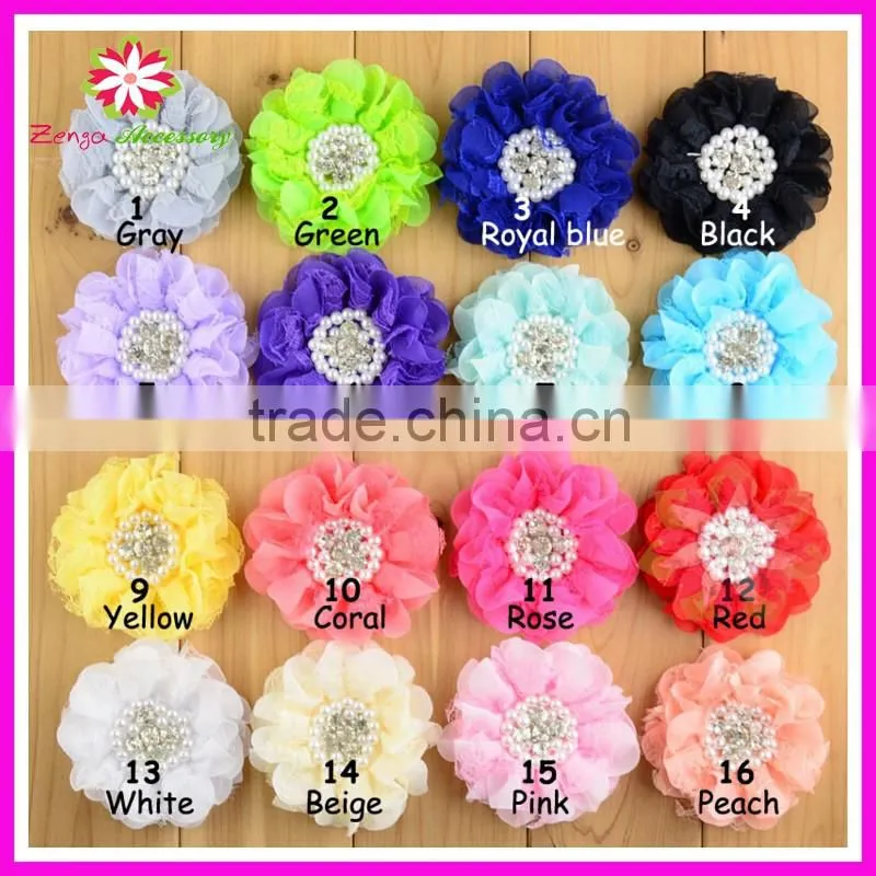 Layers silk flower, silk fabric flower for hair, silk flowers for clothes
