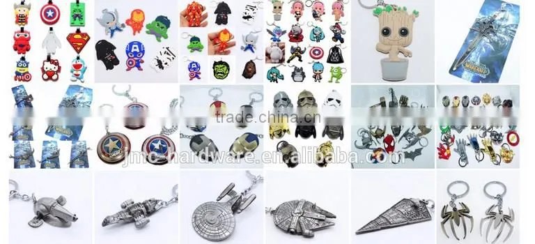 Fashion cheap wholesale keychains/custom key ring