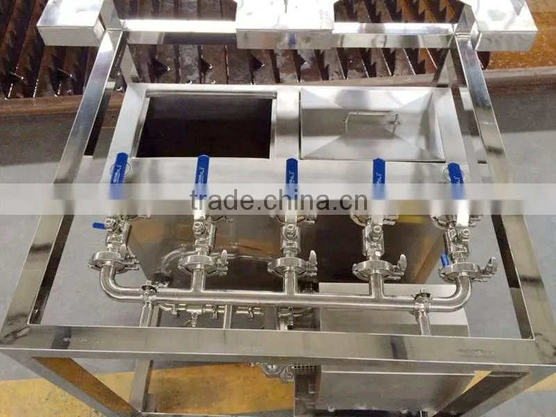 keg washer with agitator