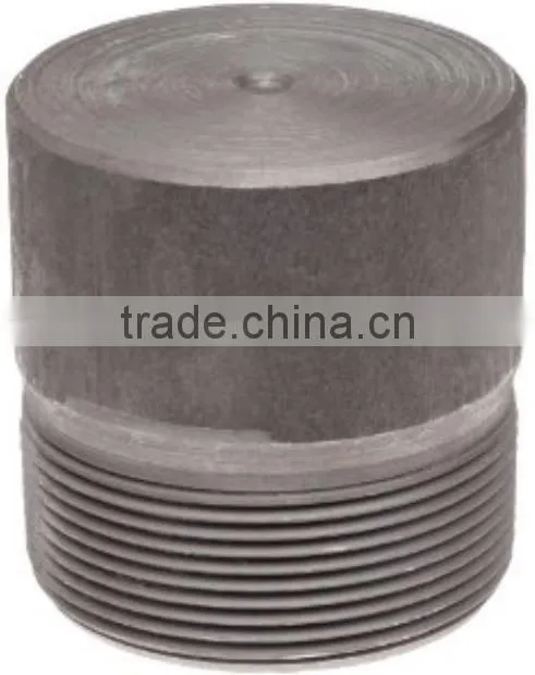 1/8 " Threaded NPT Round Head Plug Square To Round Pipe Fitting