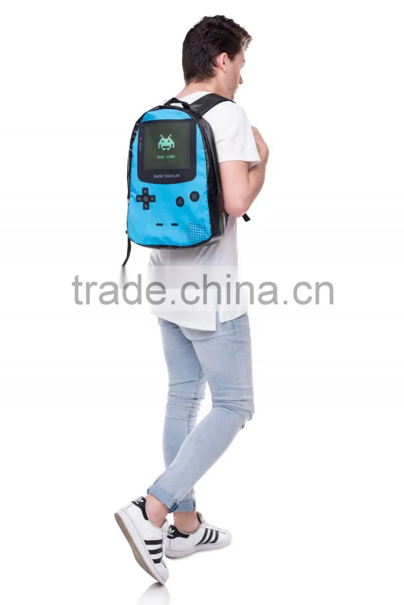High Quality 3D Print Wholesale Polyester Fashion Girls Backpack Bag