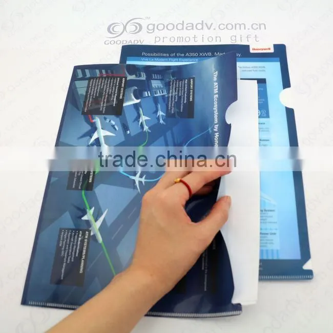 2016 OEM factory customized high-grade durable A4 plastic file folders