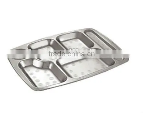 Stainless steel fast food tray mess tray