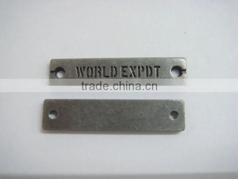 2014 hot sale strong metal alloy 2 holes rectangle engraved puller