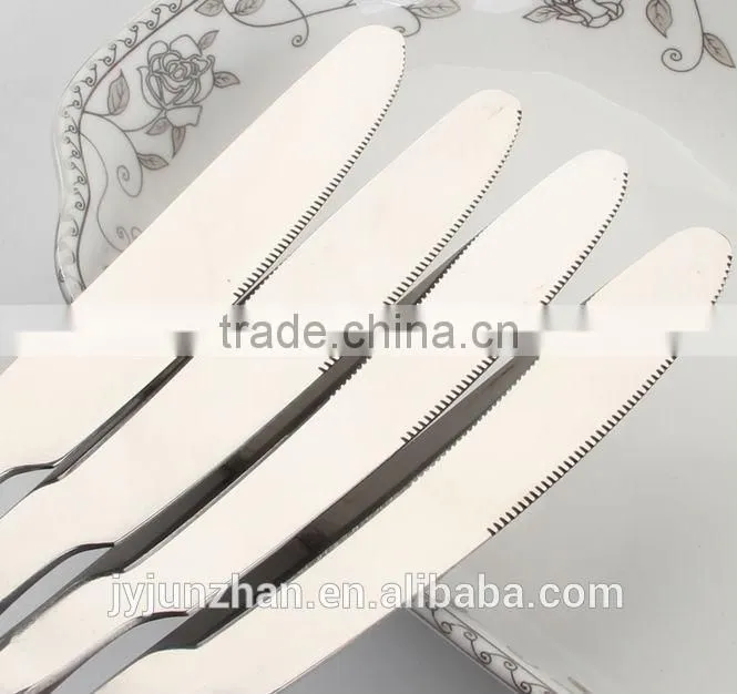 Stainless Steel Table knife with plain handle and low price