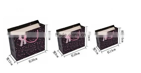 Custom printed kraft luxury paper shopping bag with handle