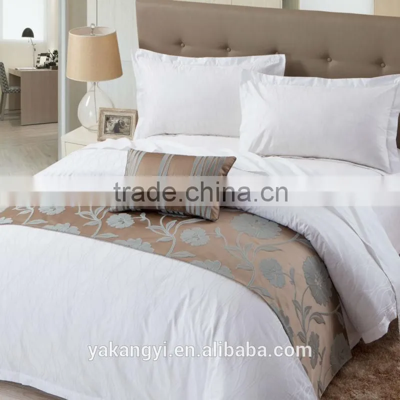 luxury decoration fabric bed runners for all kinds of hotels