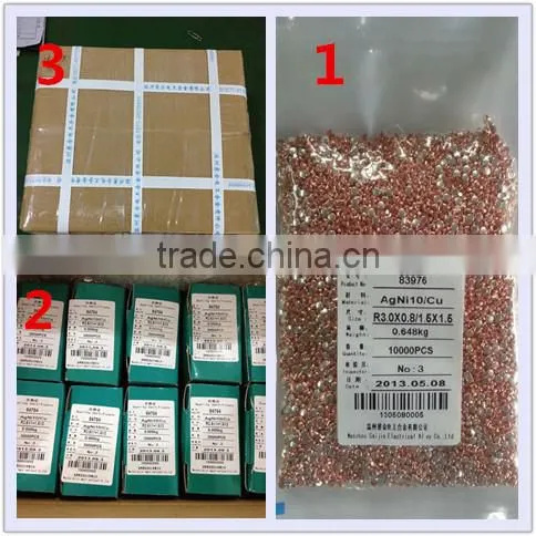 saijin electrical contact points/bimetal rivets/trimetal rivets