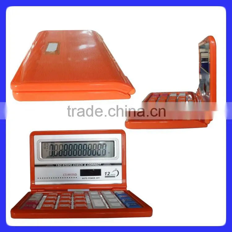 112 Steps functional foldable electronic calculator CT-8855V,solar calculator