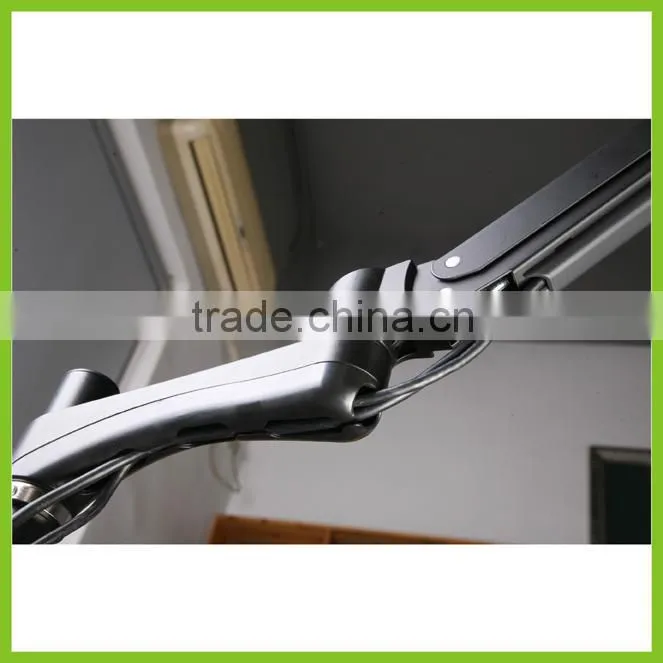 GS352D-V Gas Spring Dual Monitor Arm VESA100x100 Articulating Table Mount