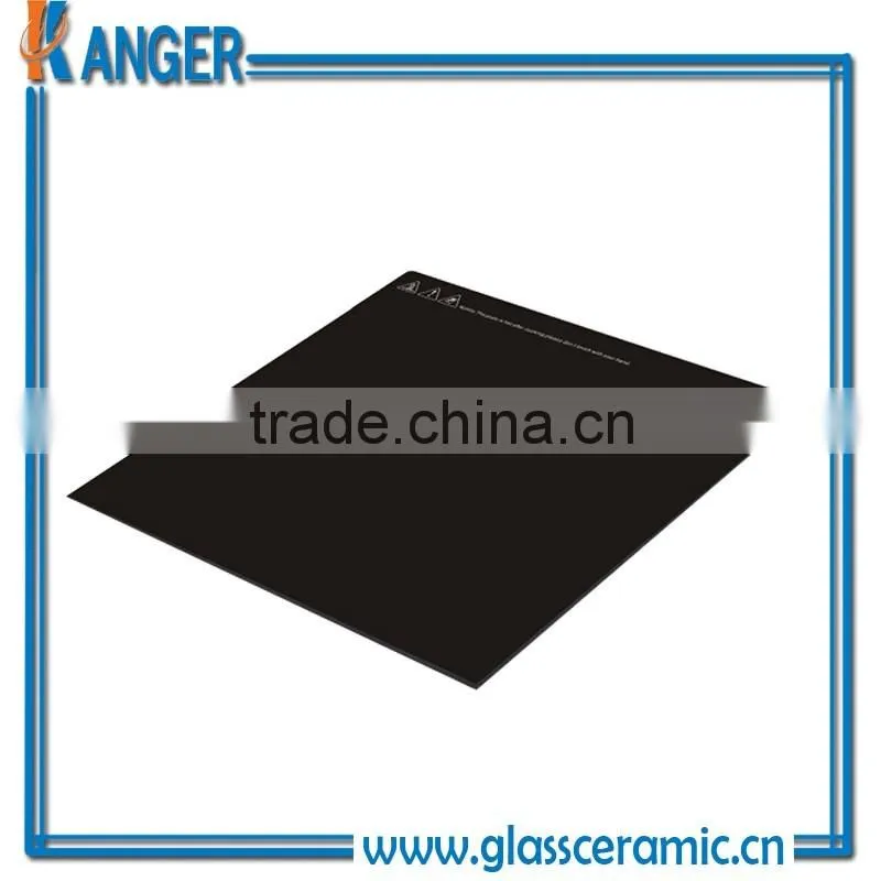 glass in black with white print induction cooktop Ceramic Glass Pannel