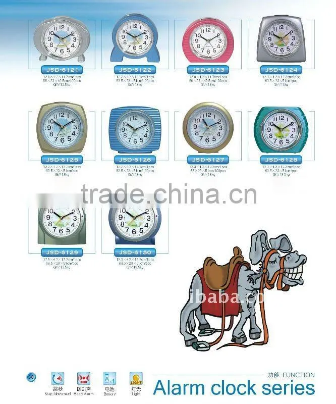lowest price plastic clock,folding travel alarm Clock