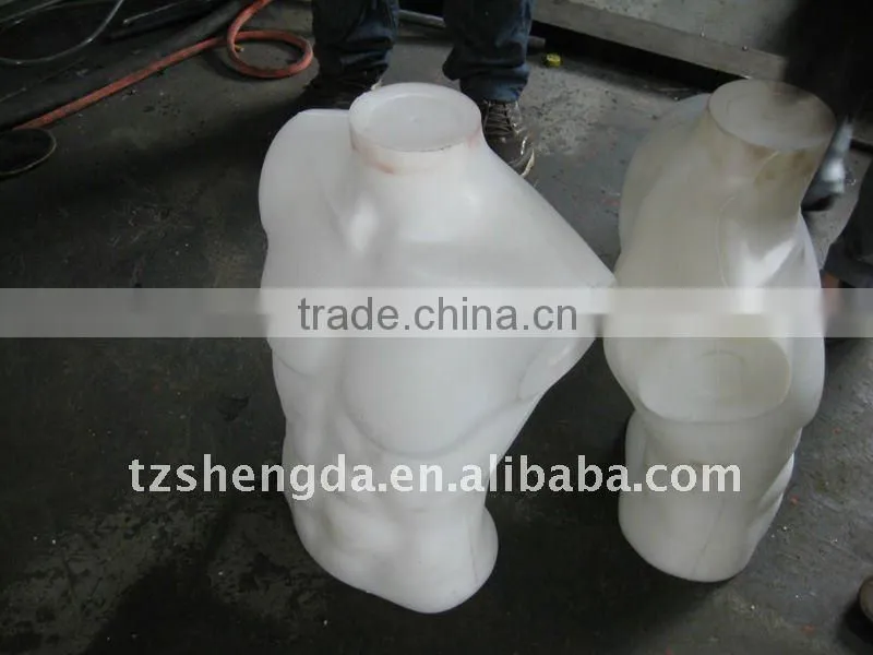 EBM machine making plastic mannequin