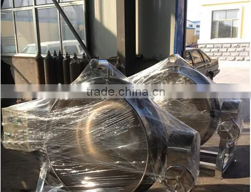 Gas heating large cooking pot