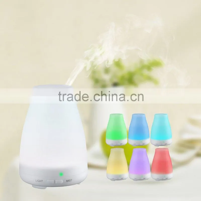 120ML Mini air Humidifier Ultrasonic Essential Oil Diffuser with Colorful Change LED Light
