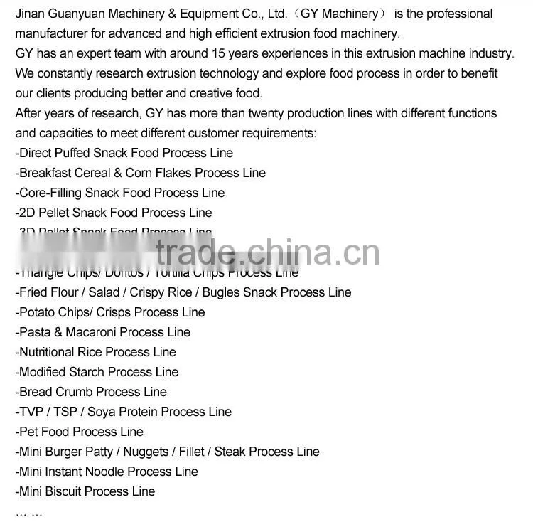 New energy protein food machine/protein nugget meat production line