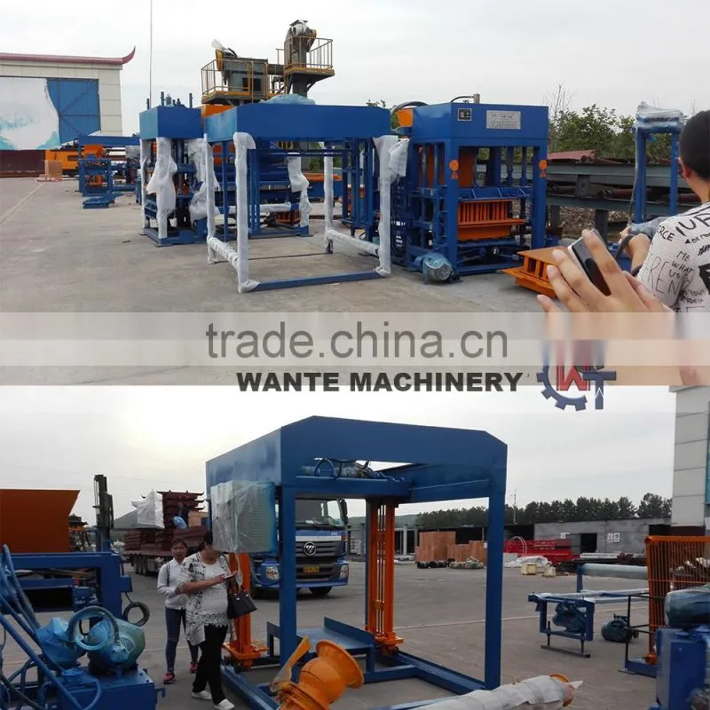 Low investment QT4-18 fully automatic hydraulic paver block machine
