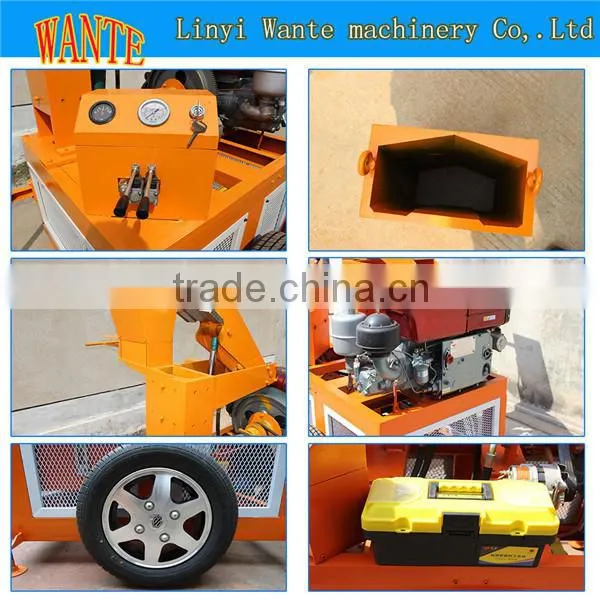 WT1-20 mobile diesel engine block making machine Manual Interlocking Brick Machine Price