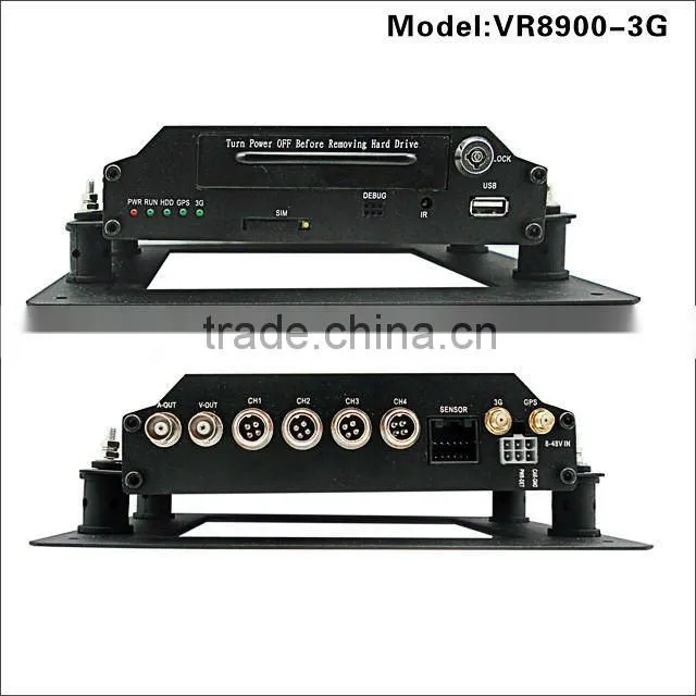 4CH D1 GPS, 3G HDD bus DVR