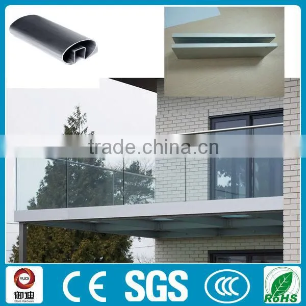 aluminium glass stair balustrade for handrail