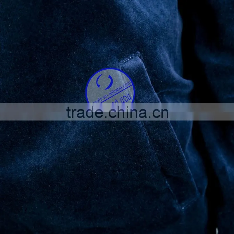 Custom women long sleeve stand collar velour zipper sport wear hoodies sweastshirts wholesale