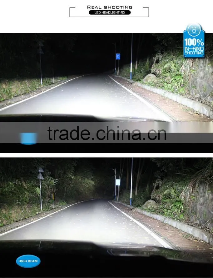 New Products H3 H7 H4 H11 H13 9005 9006 9004 9012 High Power 4800lm H1 Car LED lights Led Headlight