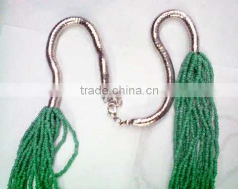 jewelry, glass mini beads handmade beads necklace