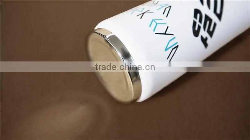 2015 Eco-friendly stainless steel cola can vacuum flask with straw