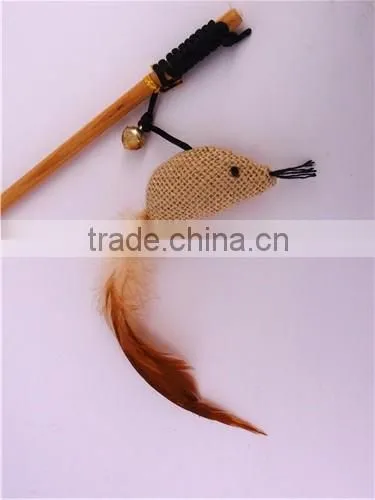 little mouse nature cat swing toys with sticker toy wholesale cat toys