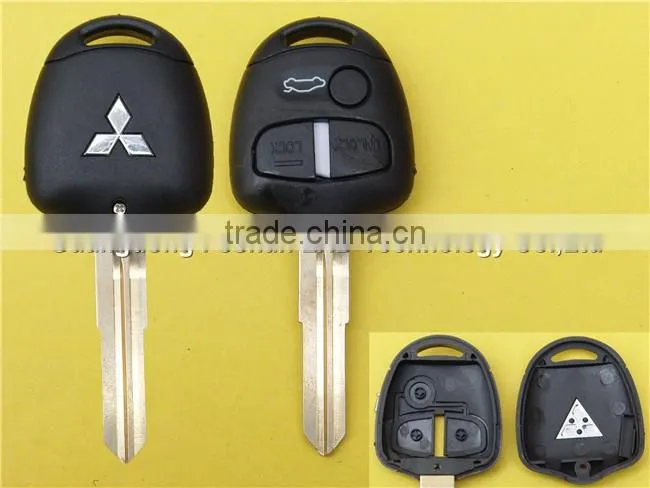 Remote Key Fob 3 Button Remote Key Shell With MIT8 Blade Left Side For Mistubishi car key