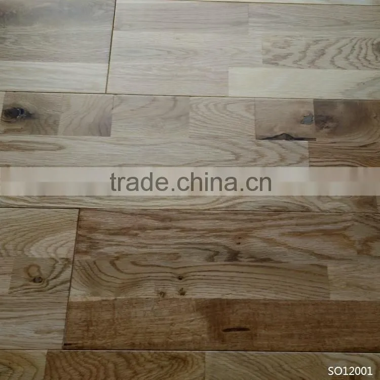 3-strip White Oak Solid Hardwood Flooring