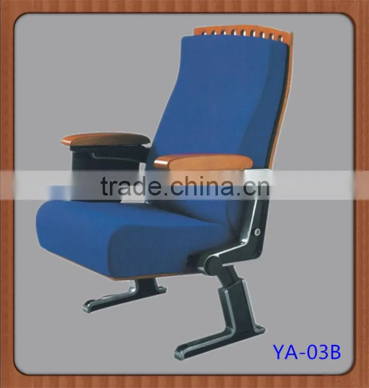 Popular cinema blue fabric auditorium seating