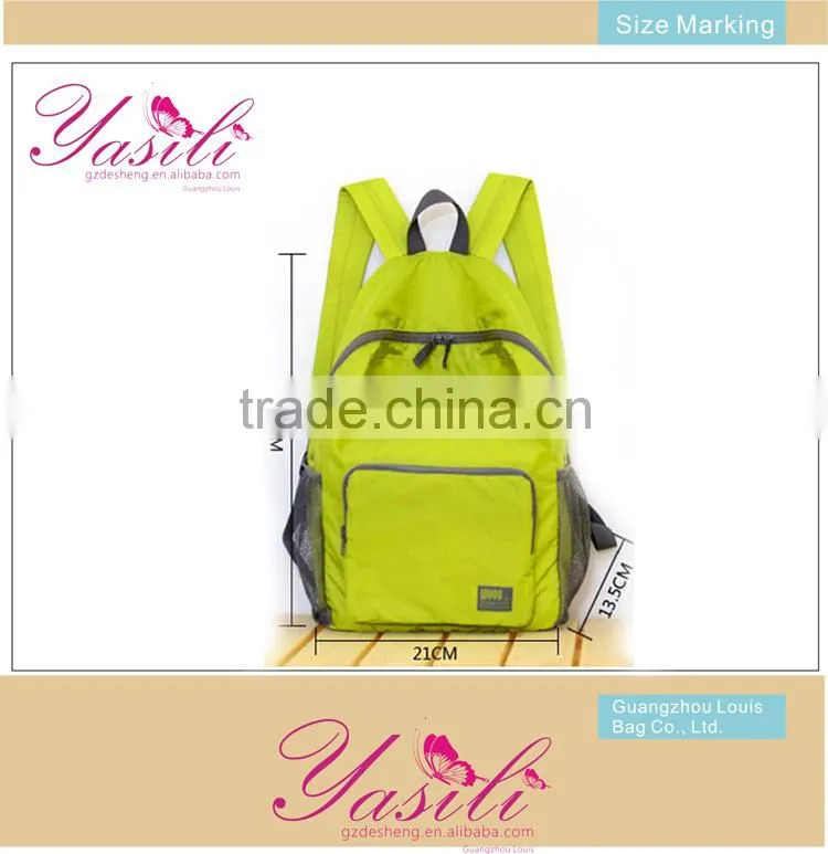 waterproof foldable backpack,Polyester Custom Hiking Backpack,korean fashion backpack