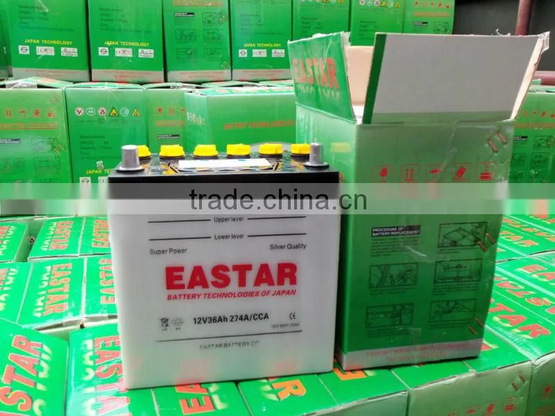 12V 75Ah Dry Charged Car Battery N70Z for Africa Market