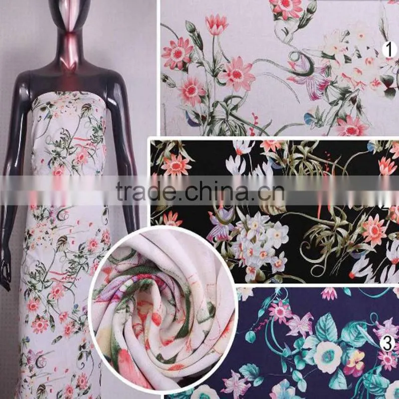 Rayon cotton fabric reactive printing Woven cloth wholesale Private clothing