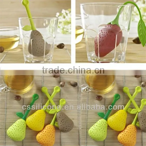 2014 hot selling silicone tea strainer approved by FDA ,silicone tea strainer