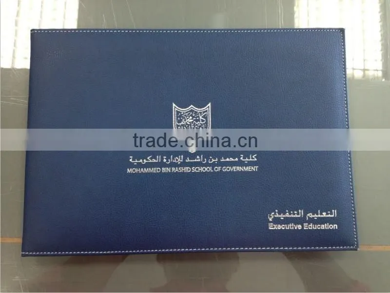 High Quality A4 Leather Diploma Holder, Certificate Folder with Leather Cover